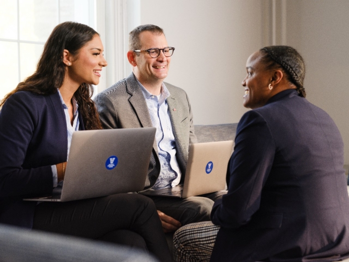 Michael DiMaio and two other students