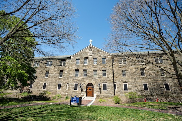 Exterior view of Fedigan Hall on Villanova's main campus.