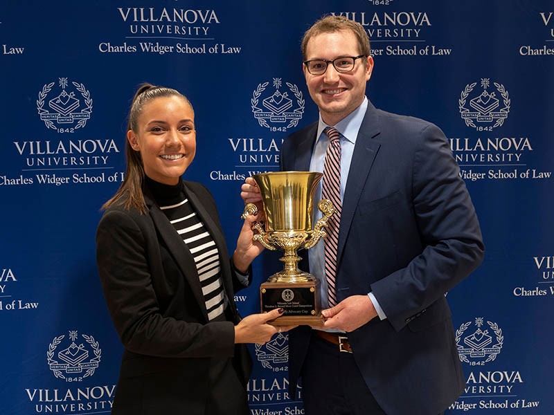 Vanessa Huber & Scott Zlotnick win the Reimel Moot Court Competition.