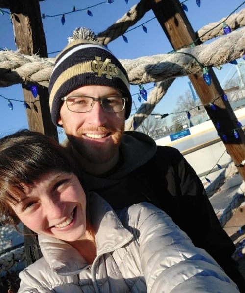 Daniel Duffy and his girlfriend