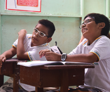 students participating in Victor's Vision