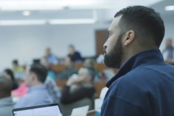 EMBA students in the classroom.