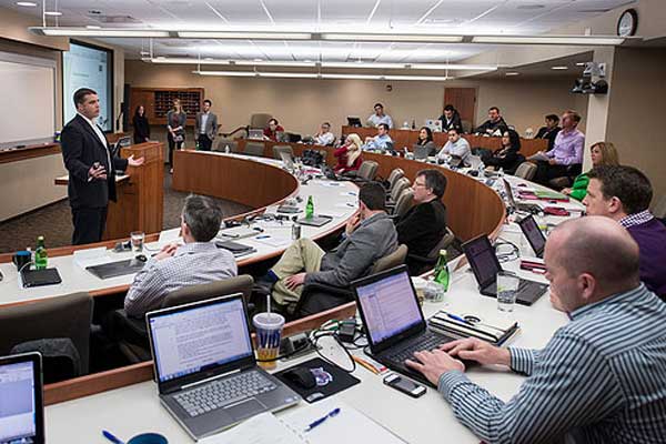 Students listening to a lecture