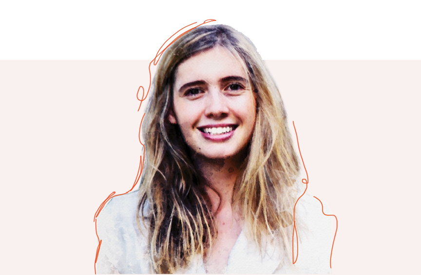 Headshot of Olivia Pfeiffer smiling wearing a white top.